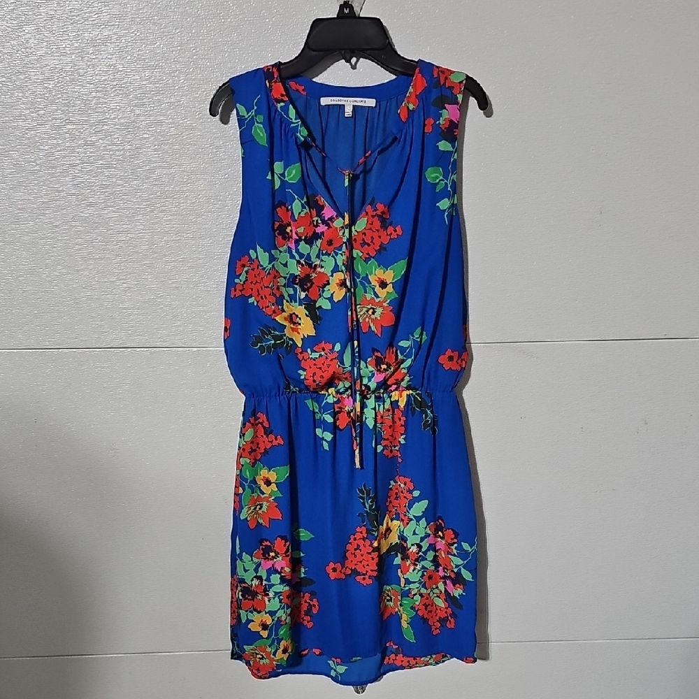 Collective Concepts Blue Floral Mini Dress